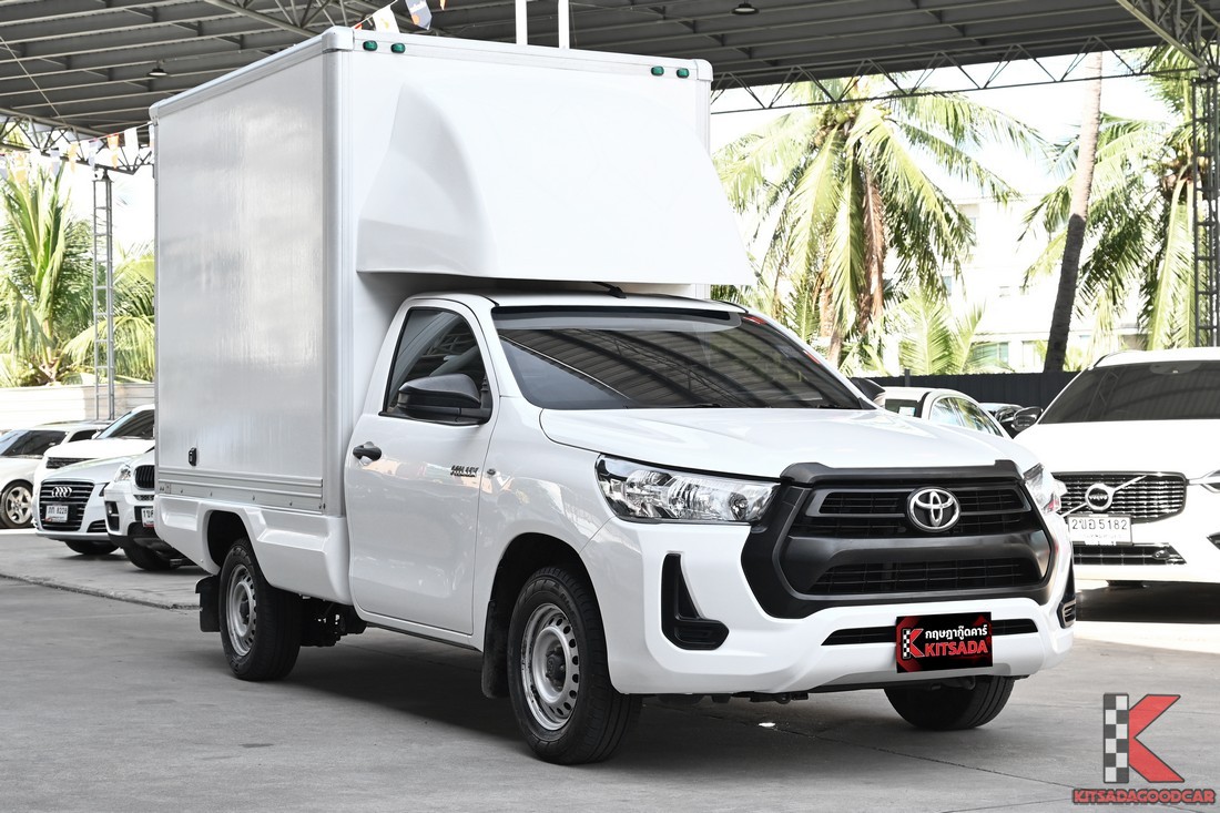 Toyota Hilux Revo 2.4 Single Cab Entry 2021 ตู้ทึบ 1.85 เมตร สีขาว มุมหน้าซ้าย