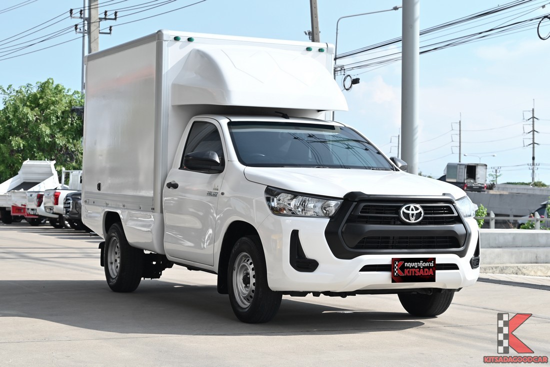 Toyota HILUX REVO 2.4 Single Cab Entry 2022 มือสอง กระบะตู้ทึบ สีขาว มุมหน้า