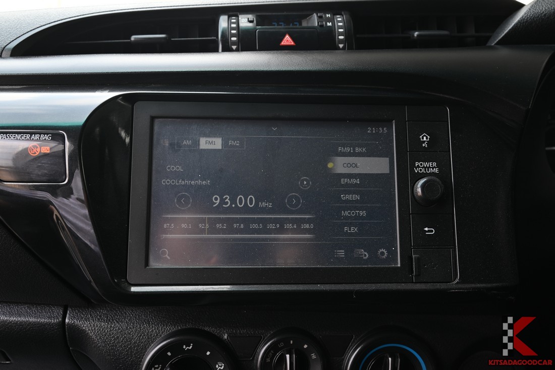 หน้าจอเครื่องเสียงภายใน Hilux Revo