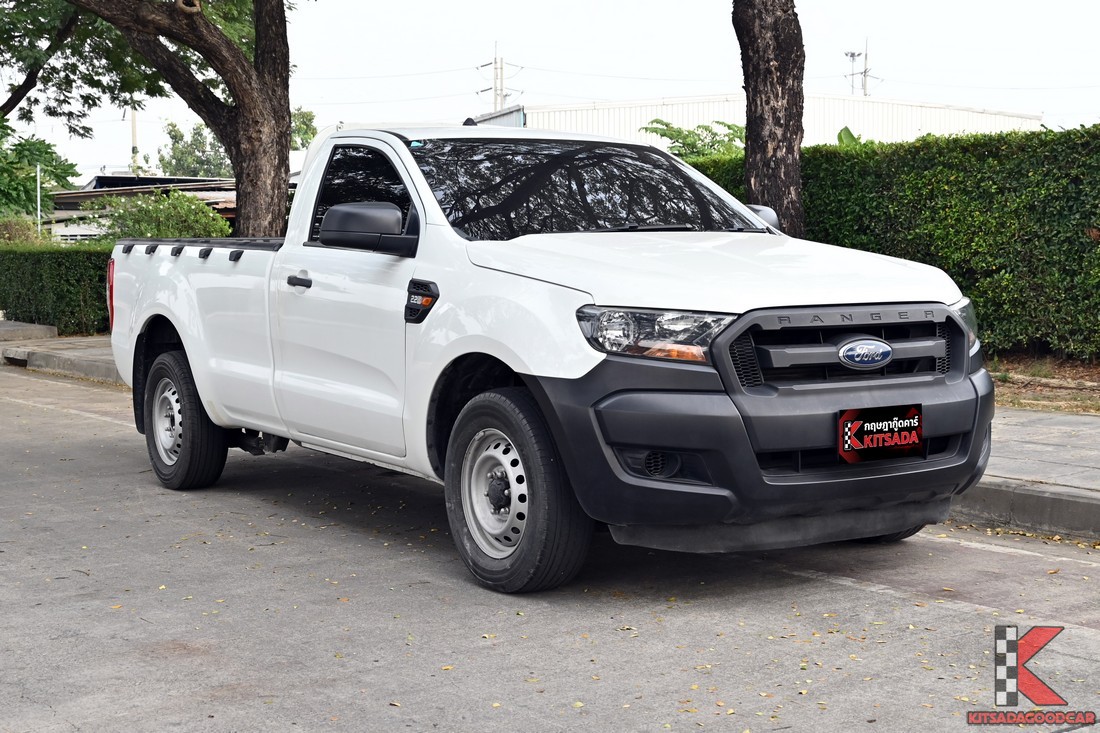 Ford Ranger 2.2 Single Cab XL 2019 สีขาว มุมเฉียงหน้า