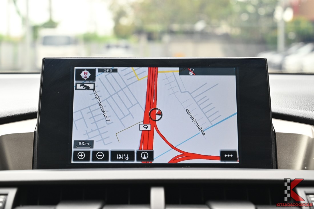 หน้าจอเนวิเกเตอร์แสดงแผนที่